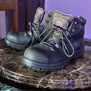 Avenger Steel Tote Boots ~ Purple 8 W